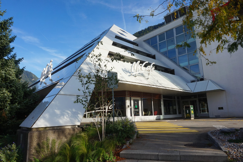 McDonald's in a pyramid, Chur, Switzerland