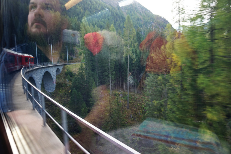 View from Bernina Express train, Switzerland