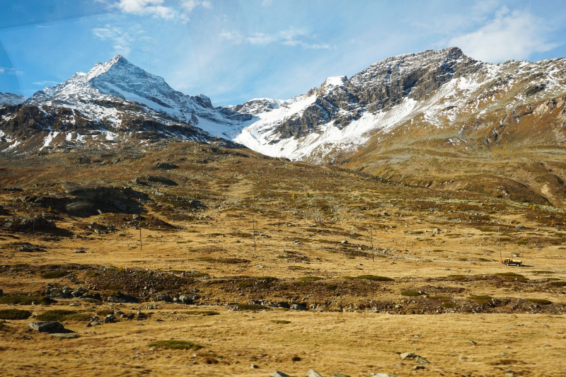 View from Bernina Express train, Switzerland