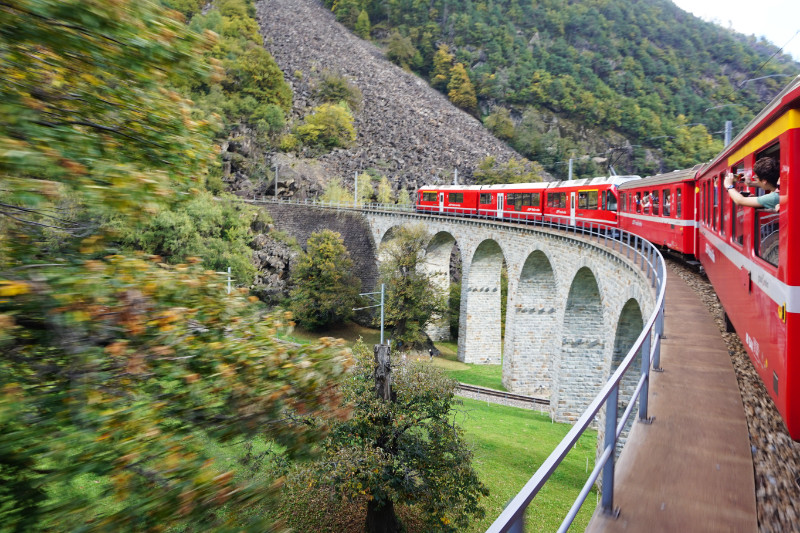 Brusio spiral viaduct, Switzerland