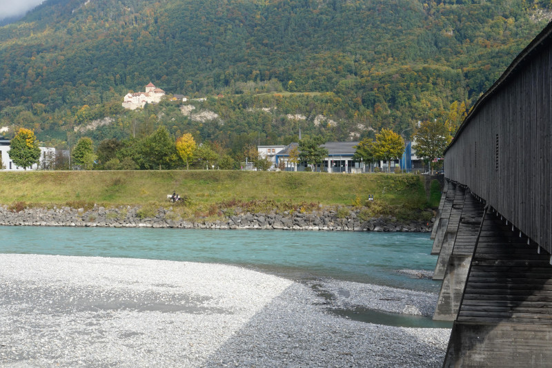 View of Liechtenstein from Switzerland