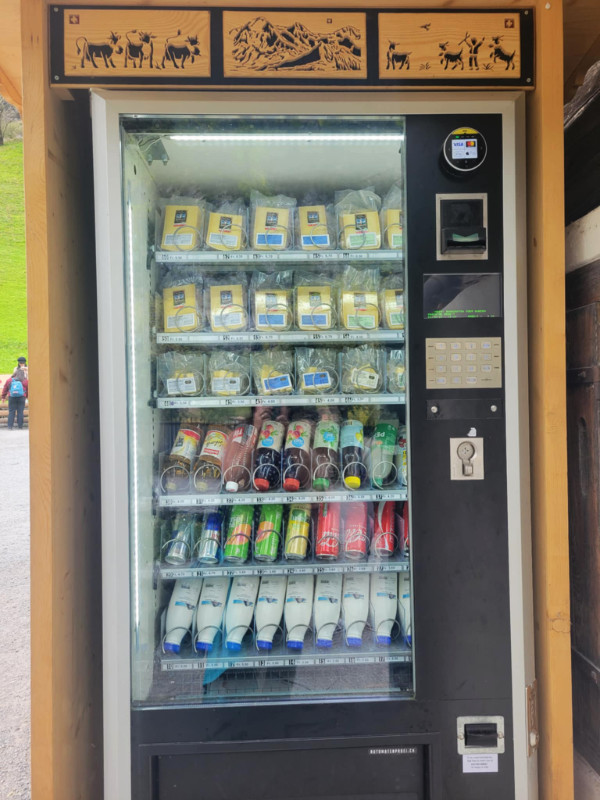 Cheese vending machine in Lauterbrunnen, Switzerland