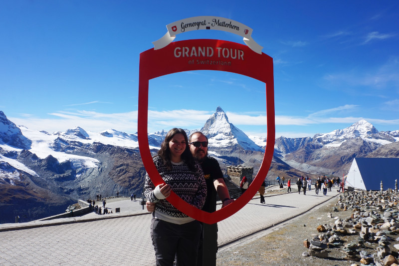 Gornergrat photo opportunity with Matterhorn, Zermatt, Switzerland
