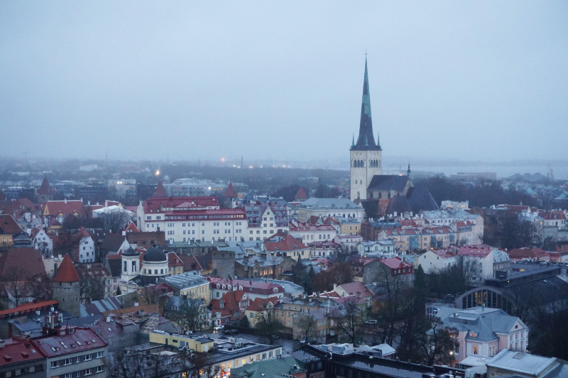 View from Hotel Viru rooftop, Tallinn, Estonia