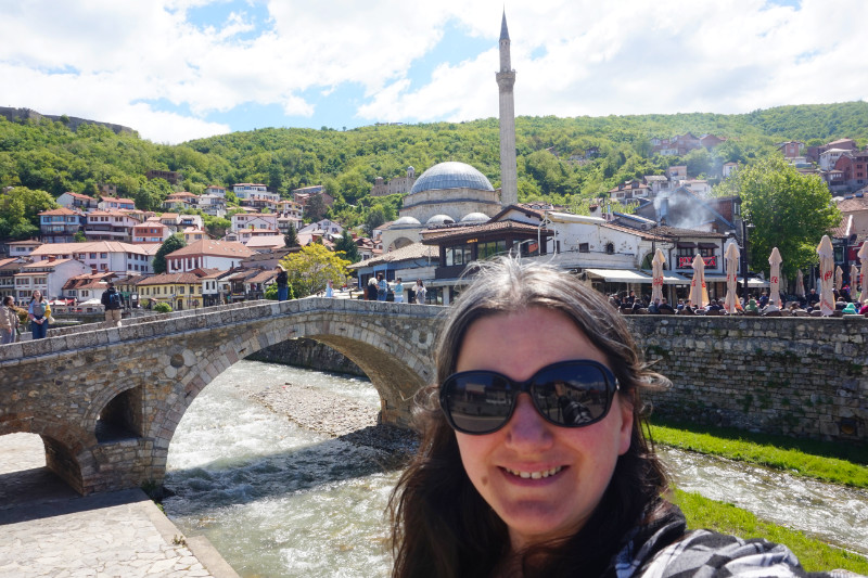 Old stone bridge in Prizren, Kosovo