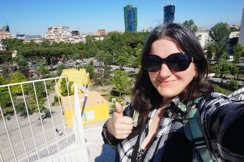 On top of the pyramid, Tirana, Albania