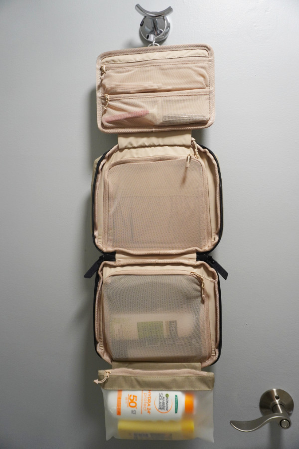 Level8 Element toiletry case opened