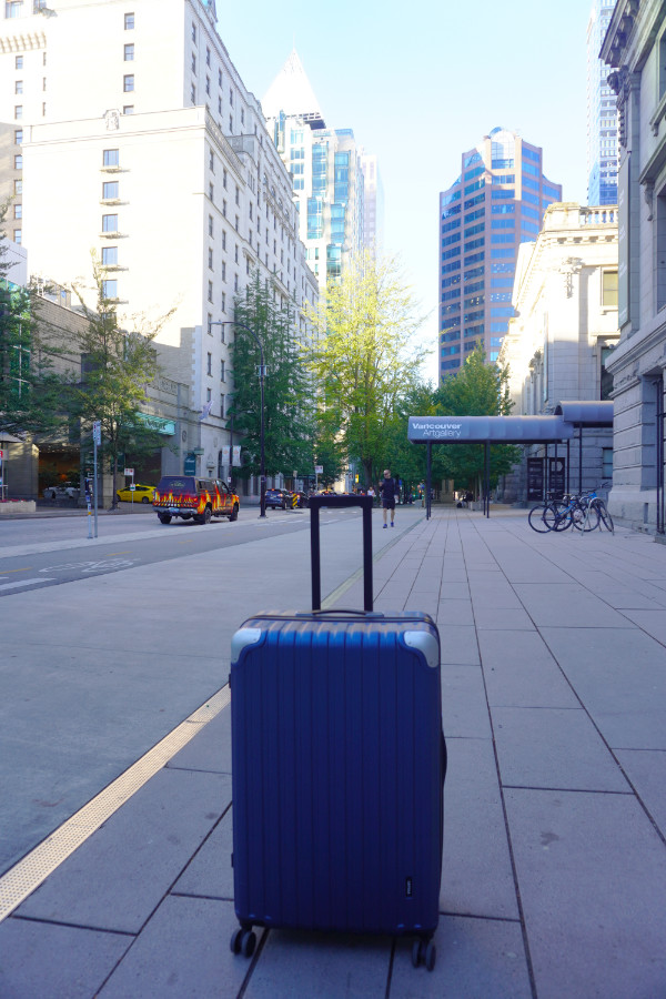 Level8 suitcase in Vancouver, Canada
