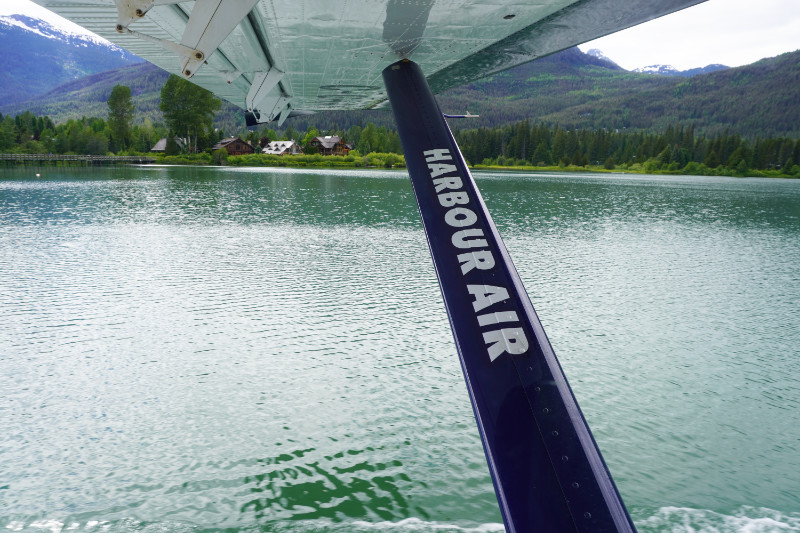 Whistler Harbour Air flight taking off from Green Lake, Canada
