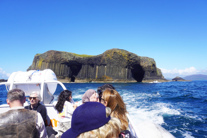 Staffa from the boat, Scotland