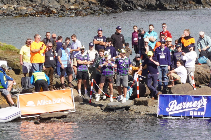 World Stone Skimming Championships, Easdale Island, Scotland